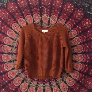 BURNT ORANGE SWEATER